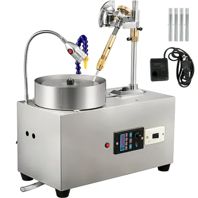 6 Inch Gem Faceting Machine 180W Jewelry Polisher Lapidary Grinder