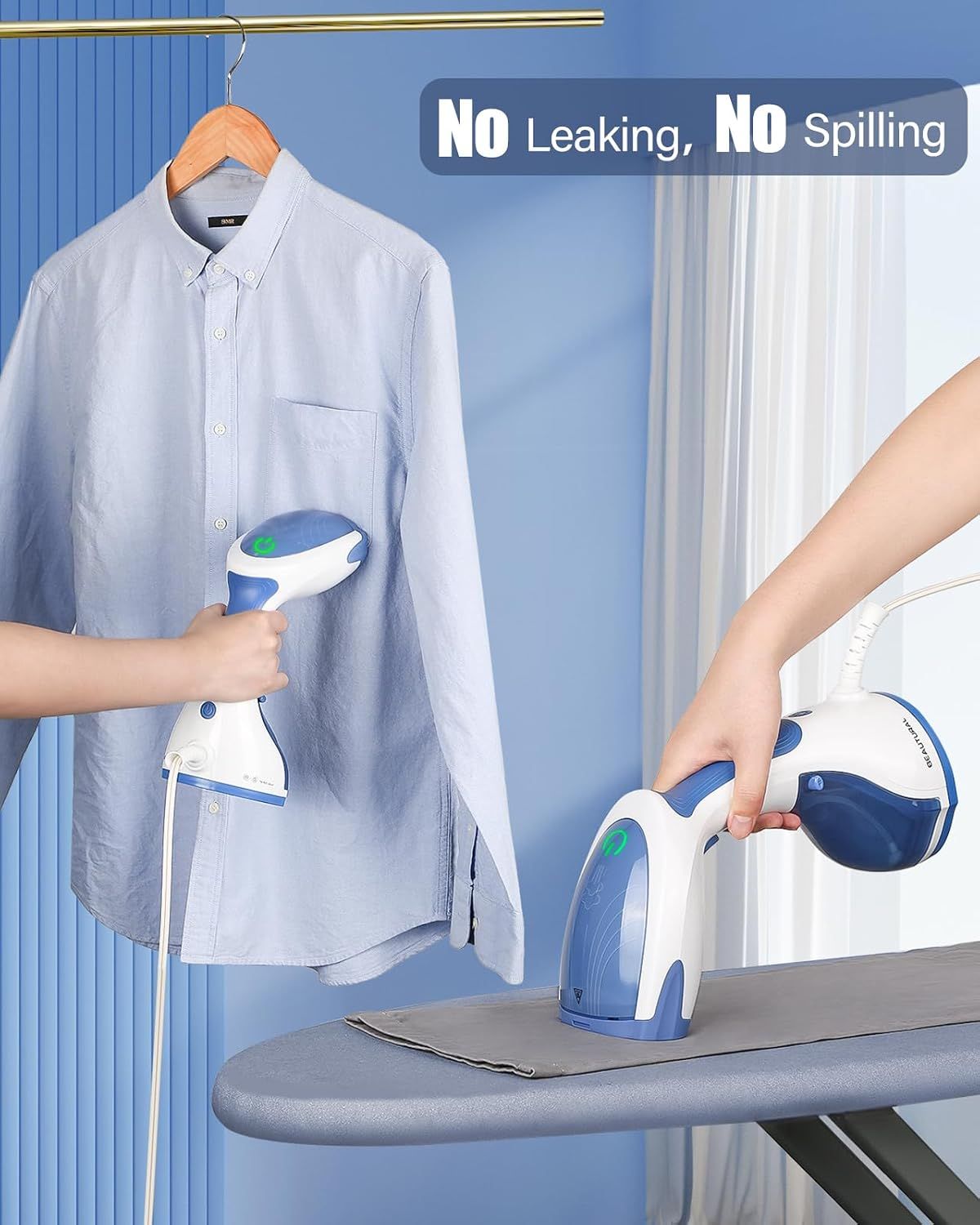1200W Portable Handheld Garment Steamer Fast Heat Up Wrinkle Remover