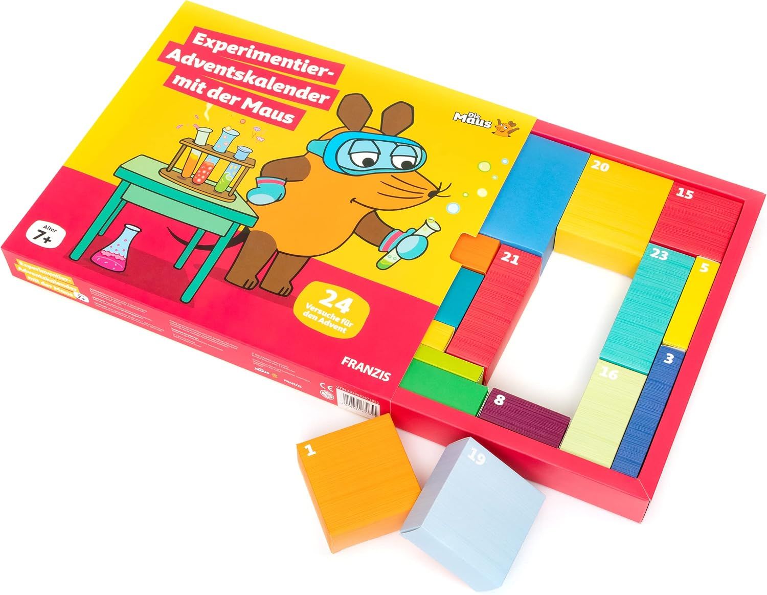 FRANZIS Experiment Advent Calendar with the Mouse – 24 Fun Science Experiments for Kids 7+