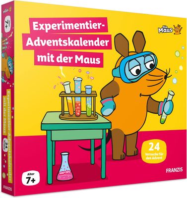 FRANZIS Experiment Advent Calendar with the Mouse – 24 Fun Science Experiments for Kids 7+