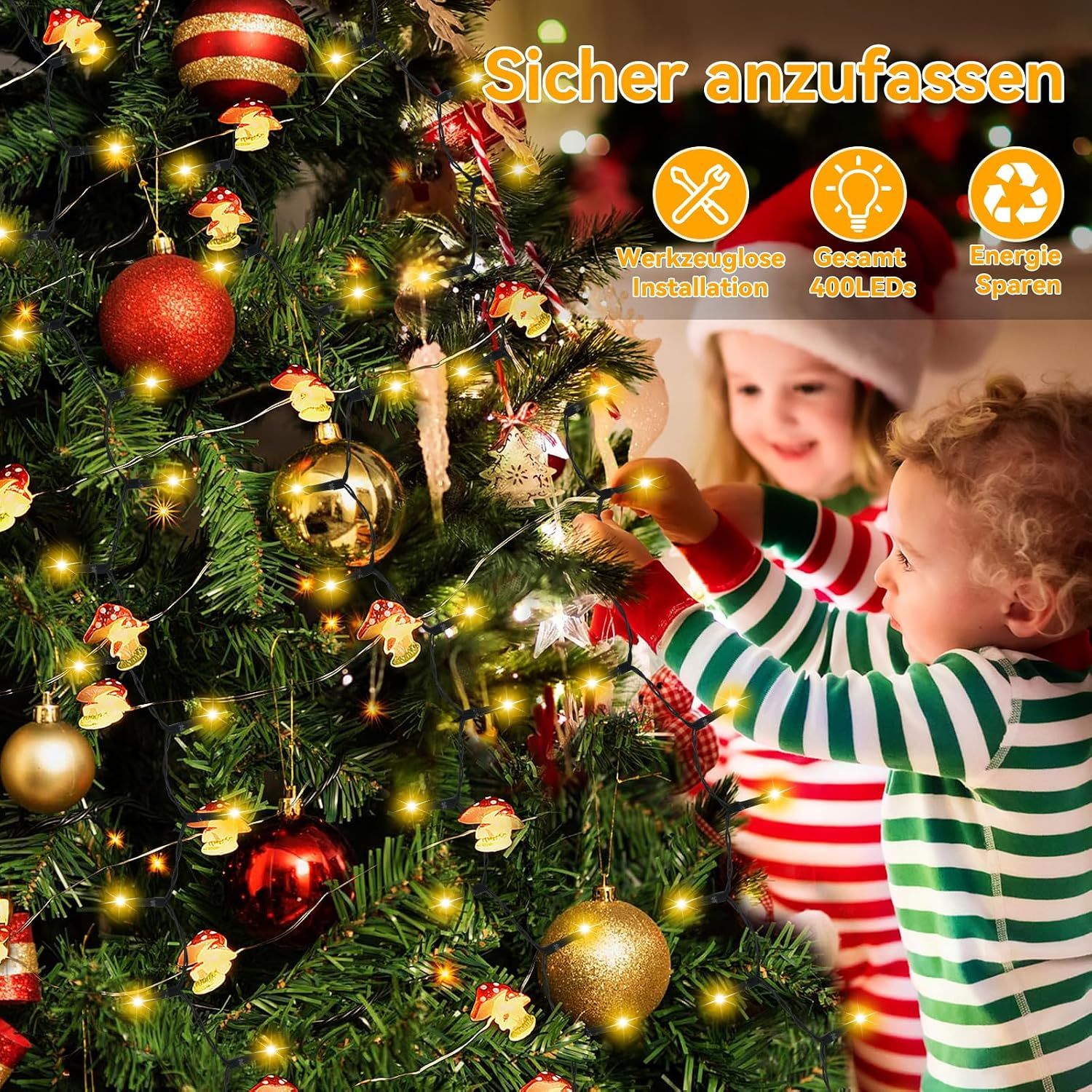 Christmas Tree Fairy Lights 400 LED Colourful
