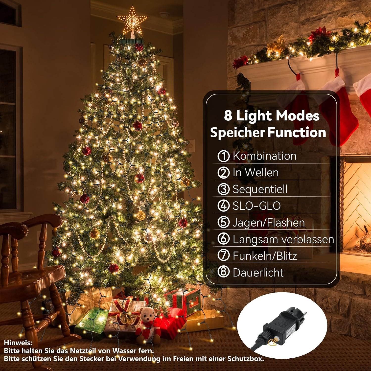 Christmas Tree Fairy Lights 400 LED Colourful