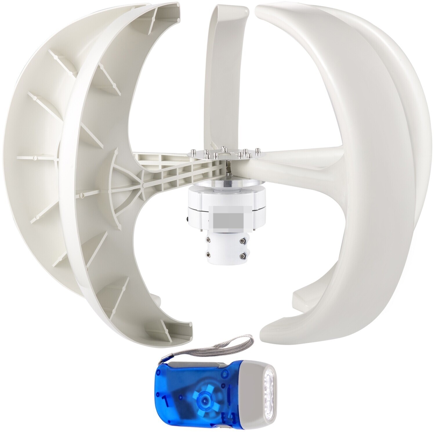5-Blade Vertical Axis Wind Turbine Generator - 600W 12V Efficient Energy Solution for Sustainable Power Generation