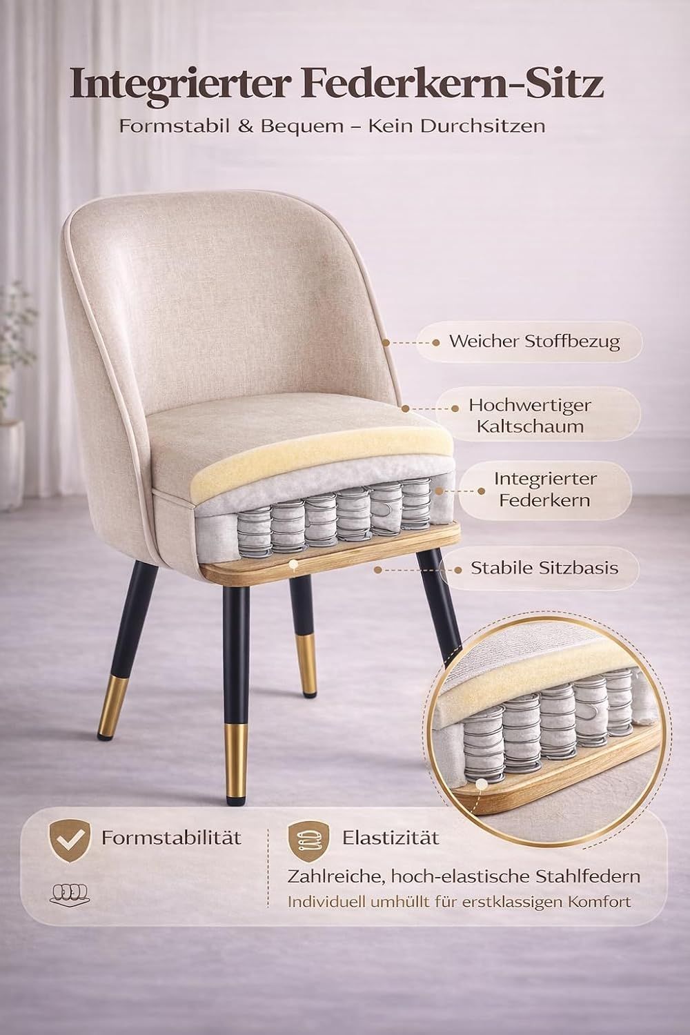 Set of 6 dining chairs