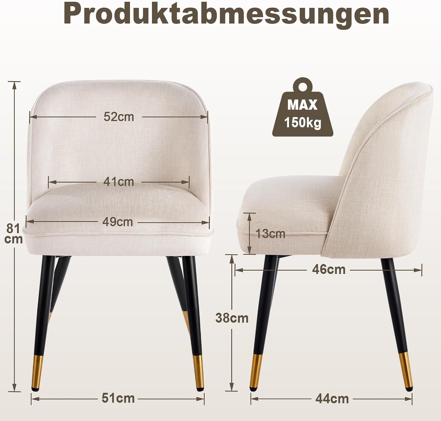 Set of 6 dining chairs