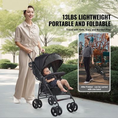 Stroller Pushchair with Pockit Compact Folding Baby Stroller – Lightweight Travel Pushchair | 15 kg Capacity