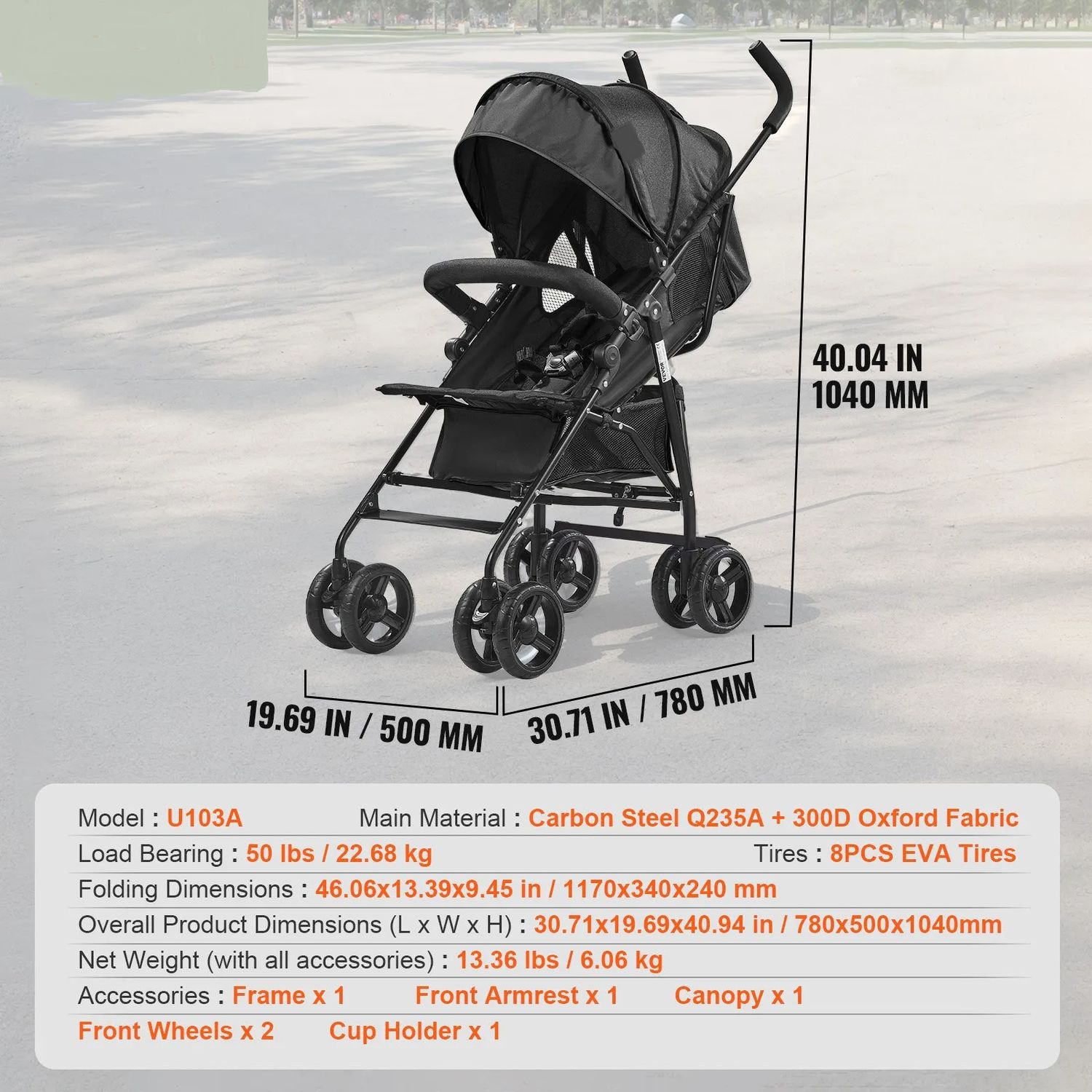 Stroller Pushchair with Pockit Compact Folding Baby Stroller – Lightweight Travel Pushchair | 15 kg Capacity