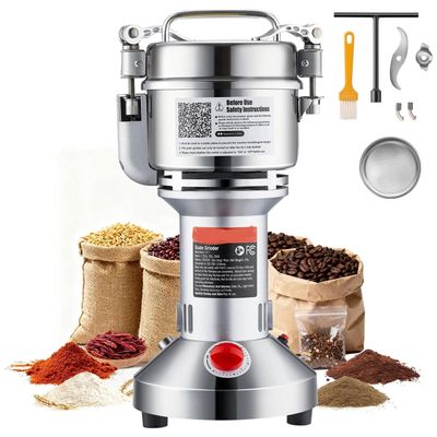 300g Electric Grain Mill Grinder 1500W Stainless Steel Powder Machine