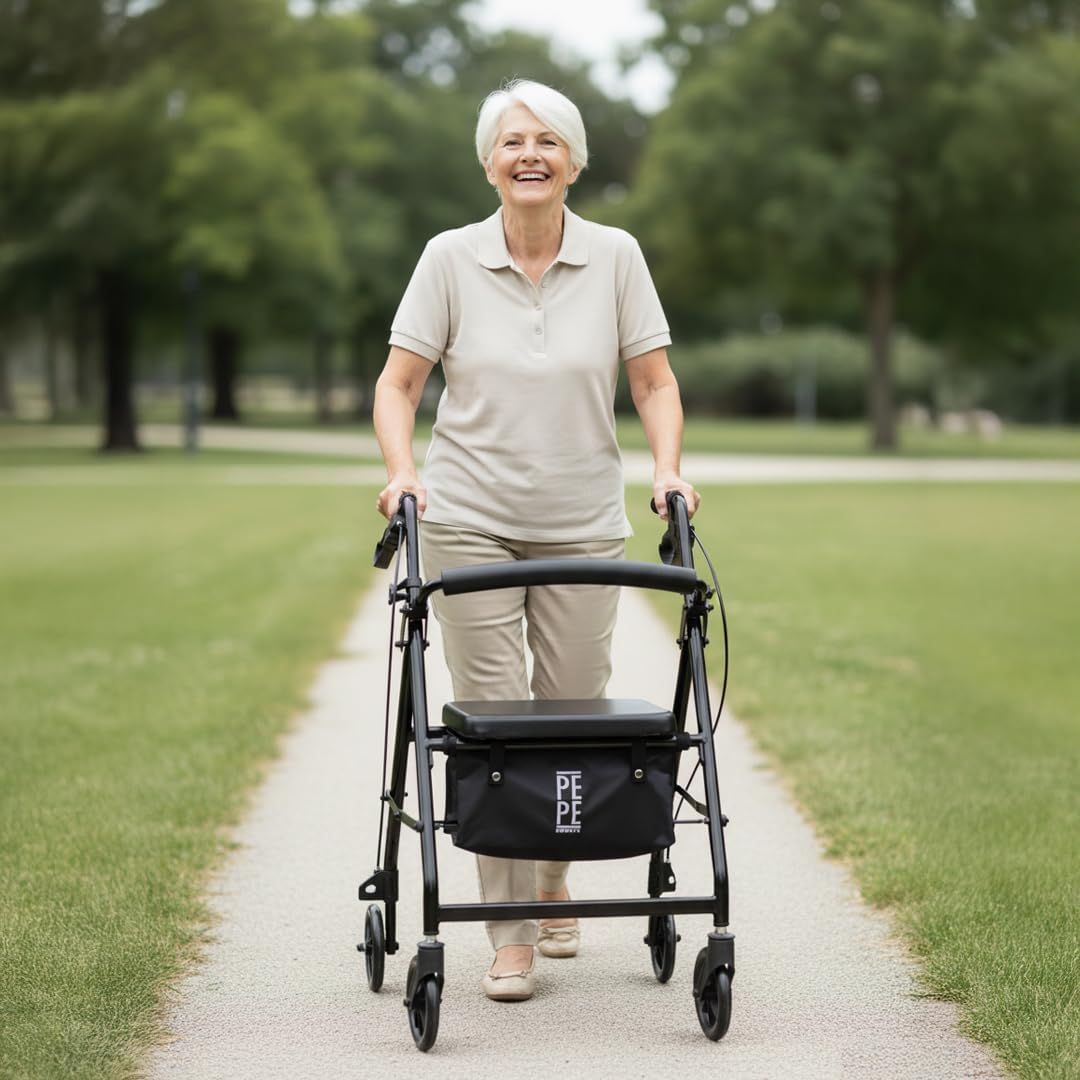 Rollators 4 Wheel with Seat Folding