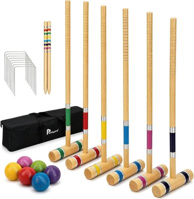 Six Player Outdoor Croquet Set – Complete Family Lawn Game