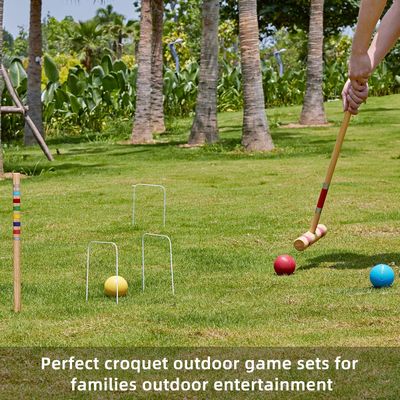 Six Player Outdoor Croquet Set – Complete Family Lawn Game