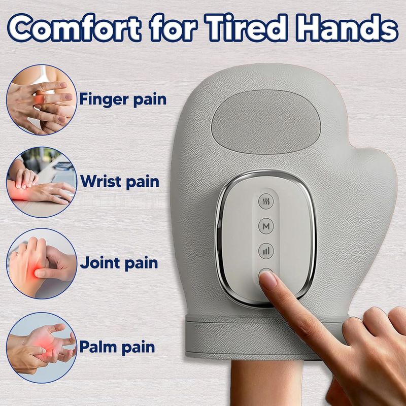 Hand Massager Heat Compression Rechargeable