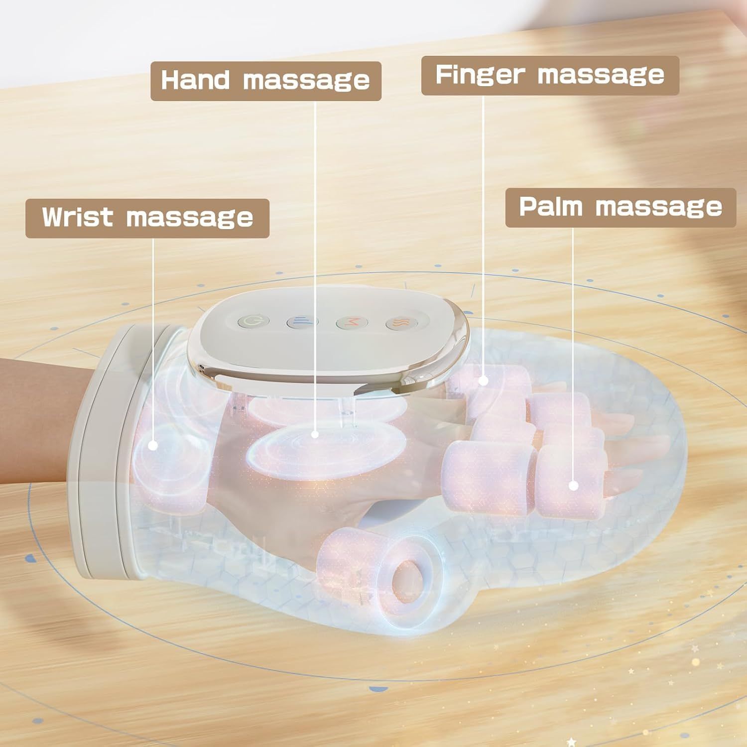 Cordless Hand Massager with Heat and Air Compression