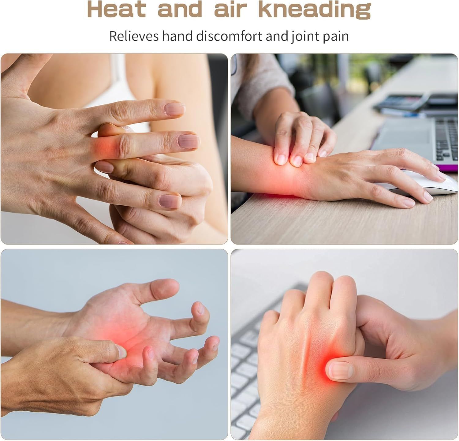Cordless Hand Massager with Heat and Air Compression