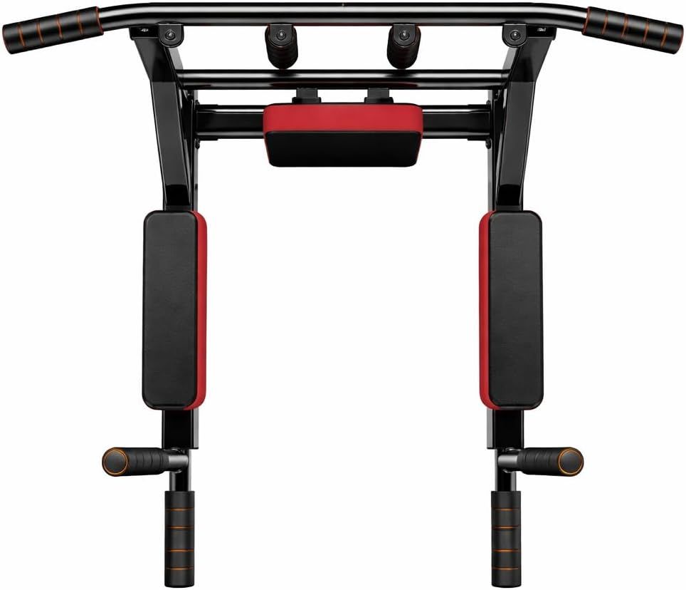 Pull Up Multifunction Wall-Mounted Pull-Up Bar &amp; Dip Station – 200KG Capacity