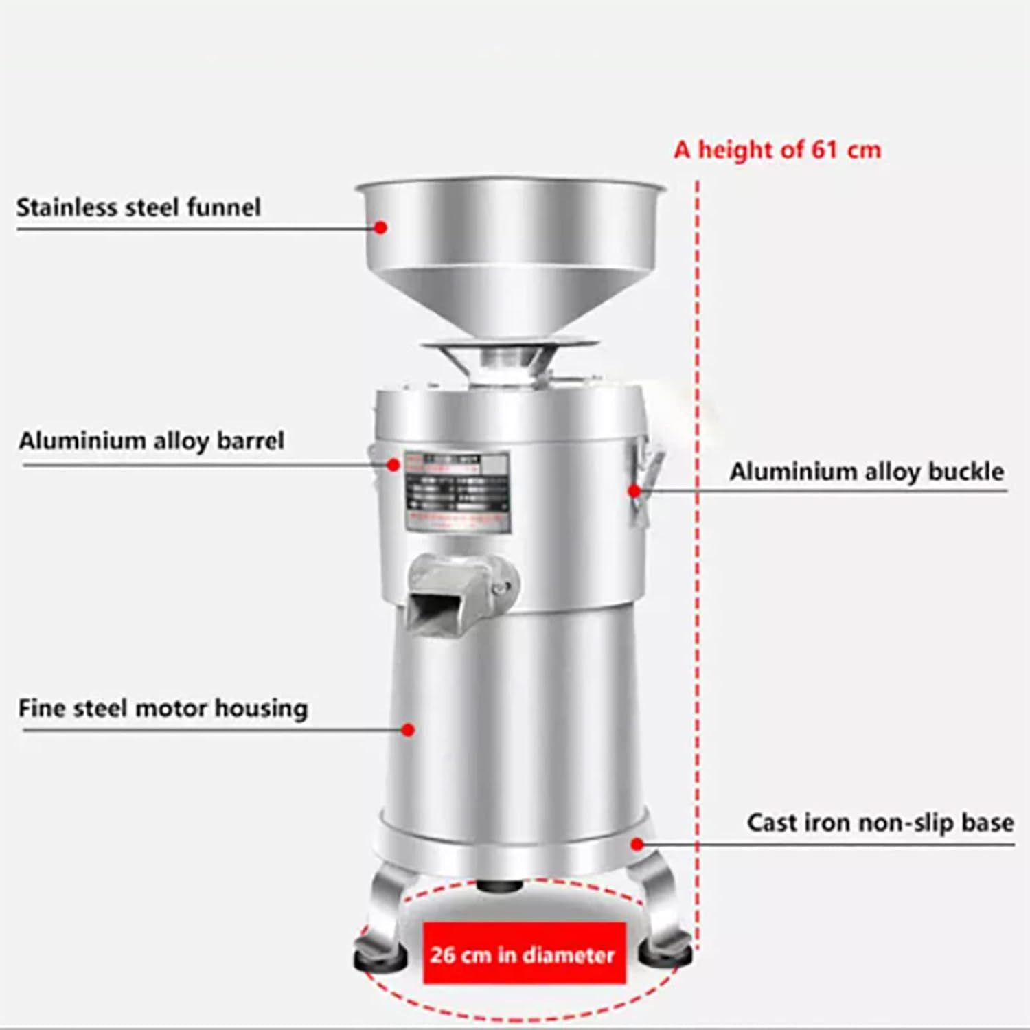 Commercial Peanut Butter Maker 1100W 15KG