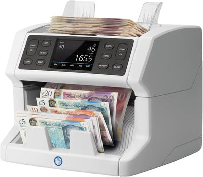 Safescan 2865-S Money Counting Machine, Mixed Banknote Value Counter with 7-Point Counterfeit Detection System
