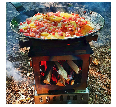 Camping Wood Stove Stainless Steel Foldable Mini Charcoal Grill Outdoor Stove Barbecue Grill for Camping Garden Outdoor