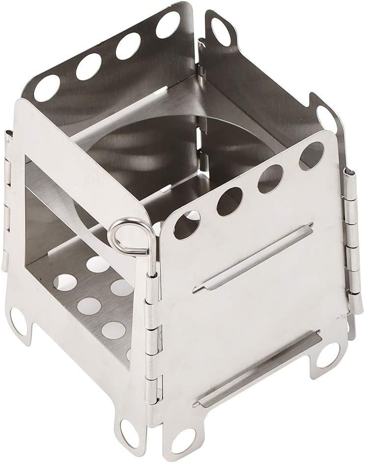 Portable Stainless Steel Folding Wood Burning Camping Stove