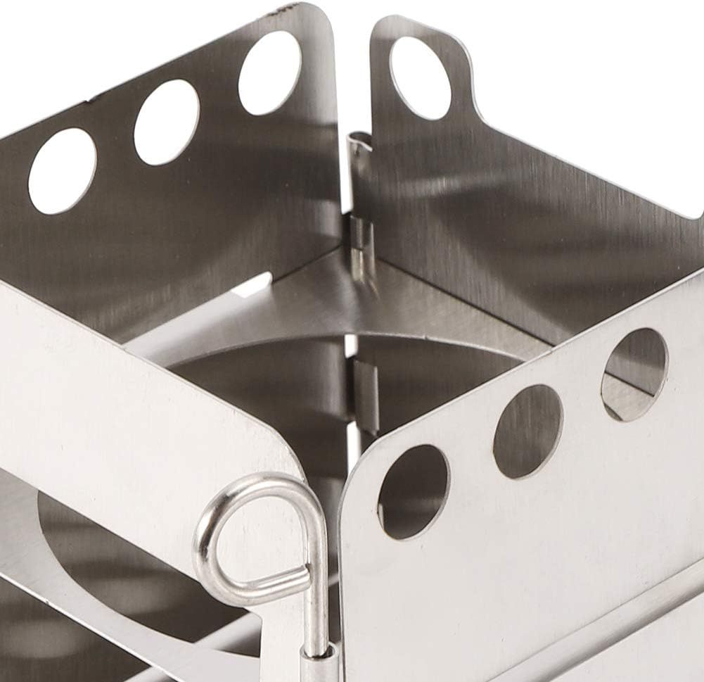 Portable Stainless Steel Folding Wood Burning Camping Stove