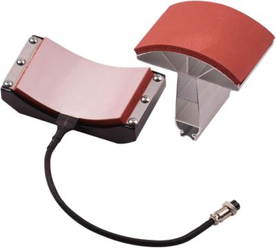 Heating plate for cap transfer presses