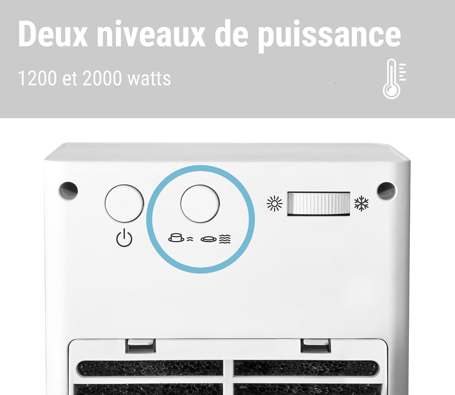 Ceramic Fan Heater in White