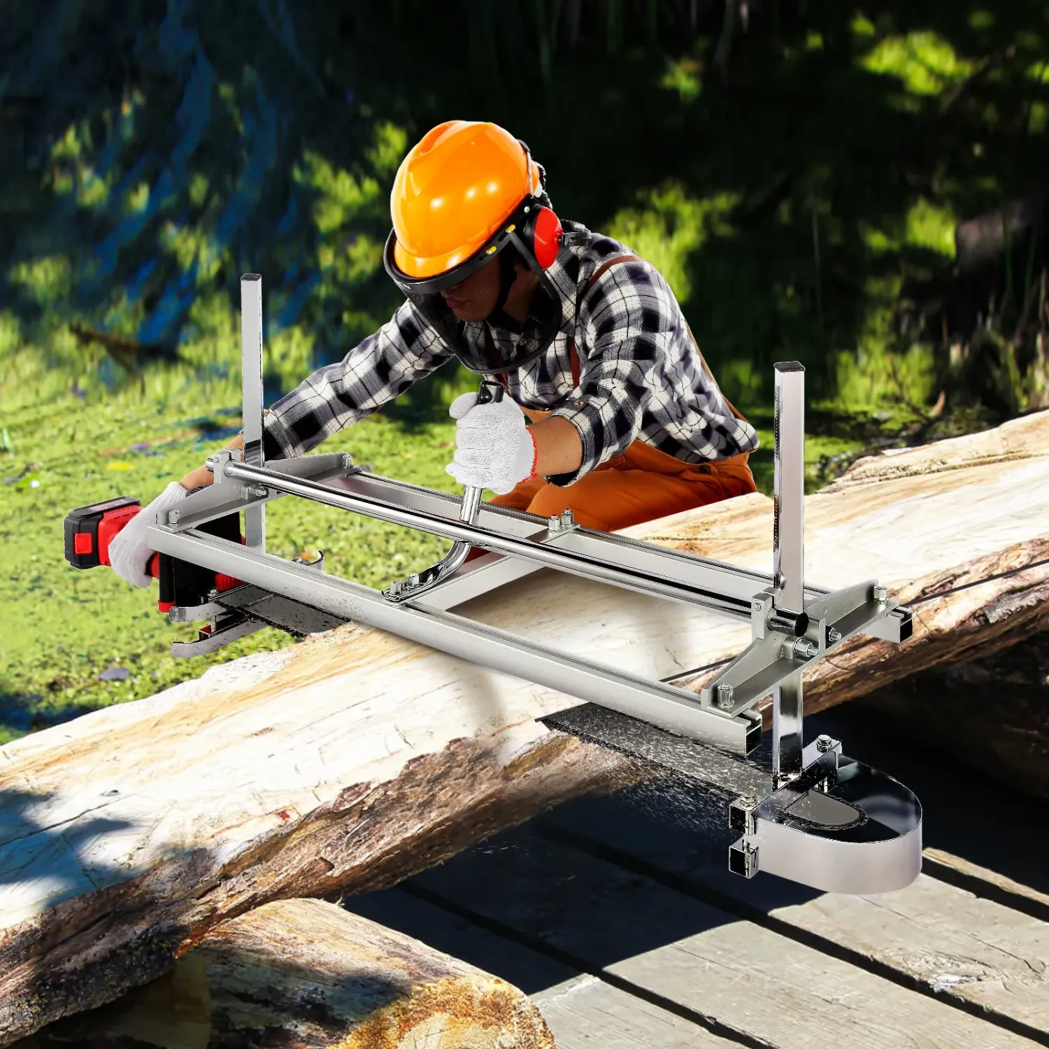 Portable Adjustable Chainsaw Mill – 14–36 Inch Portable Lumber Milling Attachment
