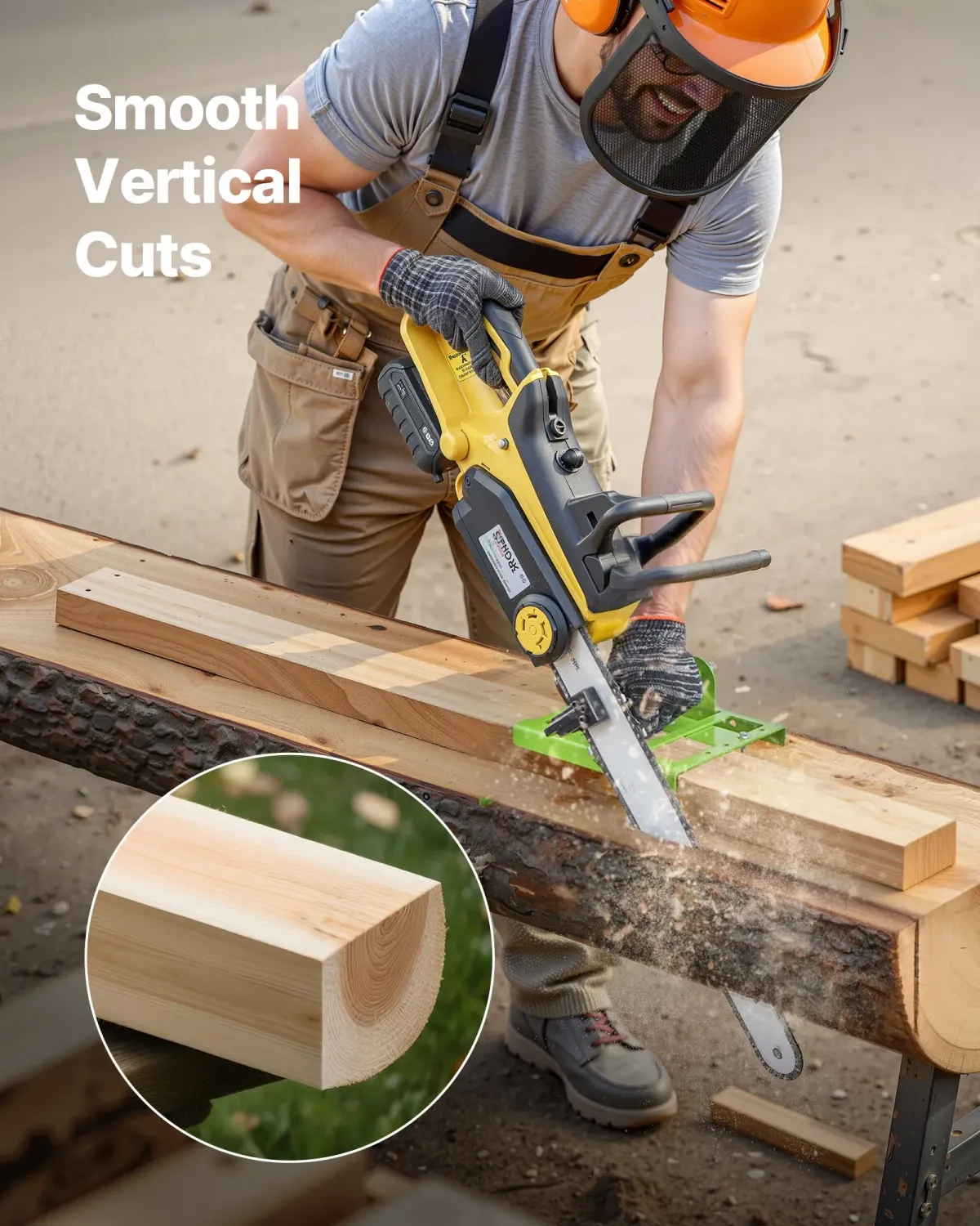 Portable Adjustable Chainsaw Milling Guide &amp; Saw Stand