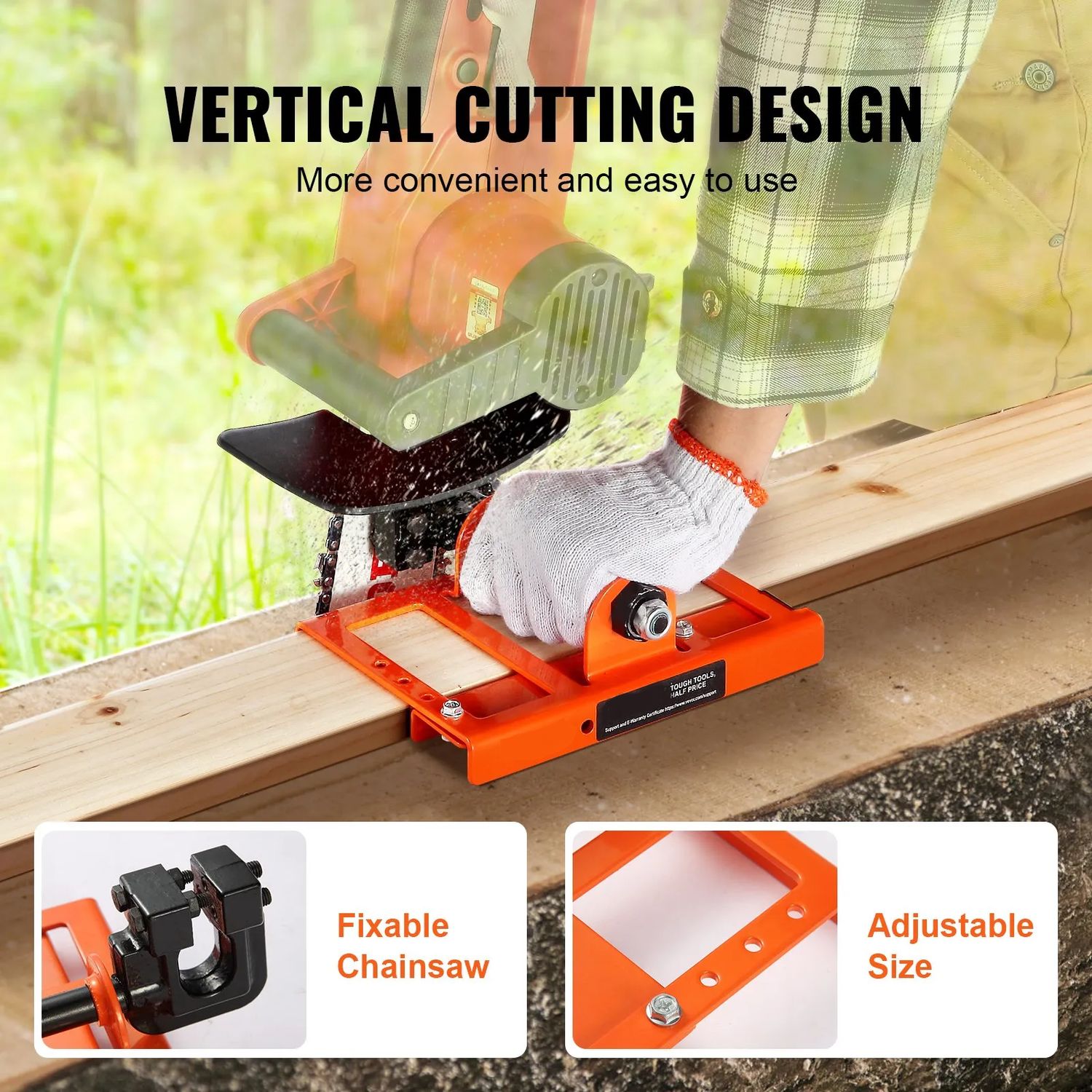 Portable Adjustable Chainsaw Milling Guide &amp; Saw Stand