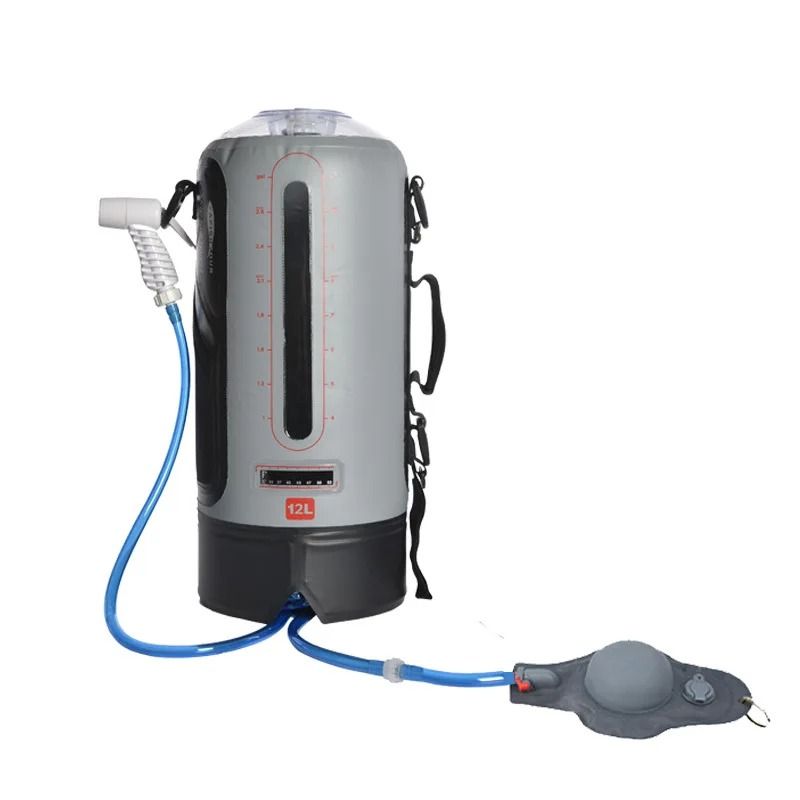 Portable 12L Solar Camping Shower Bag – Foldable Outdoor Shower