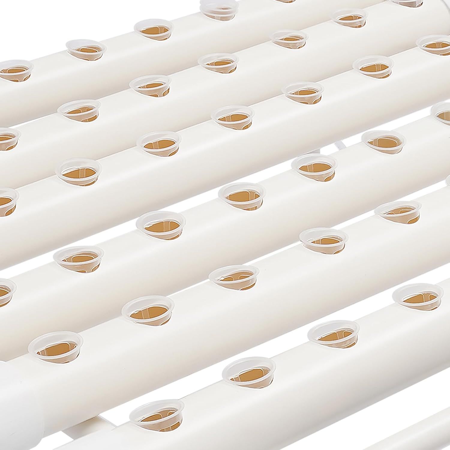 Hydroponic Grow Kit 54 Holes, 102 x 62 x 35 cm NFT Hydroponic Growing System with PVC-U Pipes for Herbs &amp; Vegetables