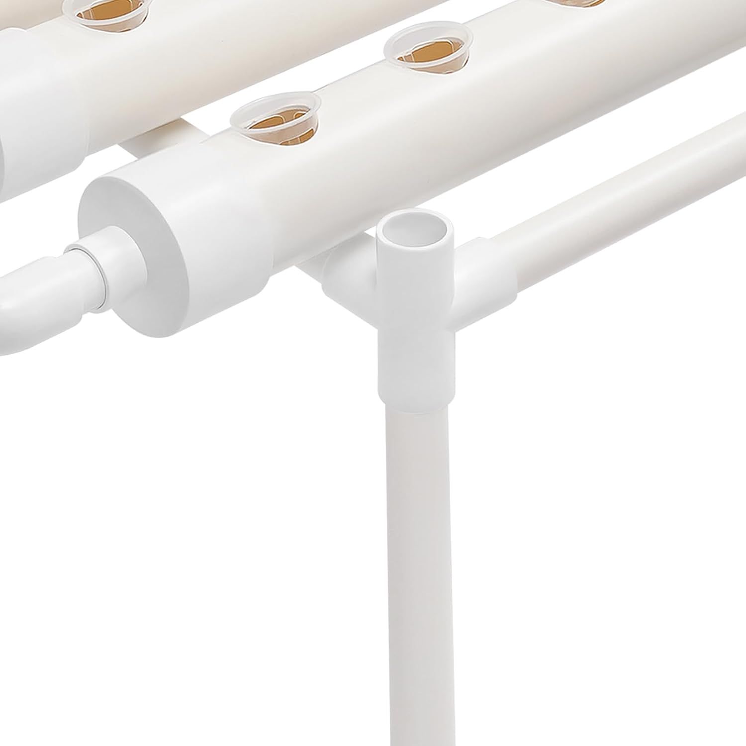 Hydroponic Grow Kit 54 Holes, 102 x 62 x 35 cm NFT Hydroponic Growing System with PVC-U Pipes for Herbs &amp; Vegetables
