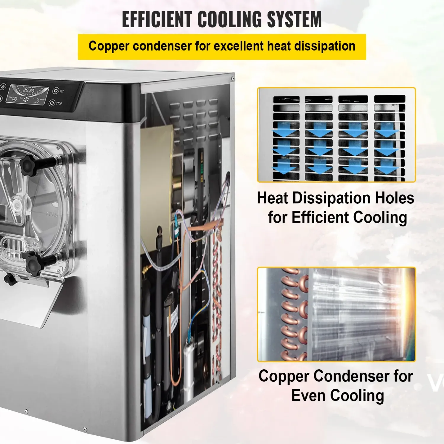 Commercial Hard Ice Cream Machine Stainless Steel Maker