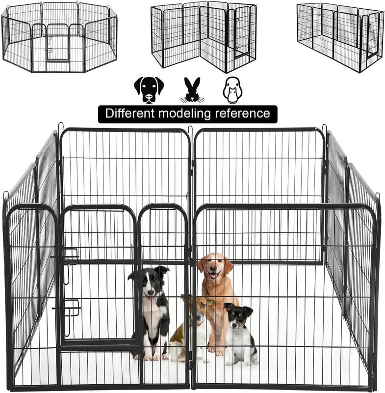 Heavy Duty Puppy Playpen 8 Panel 80x100cm