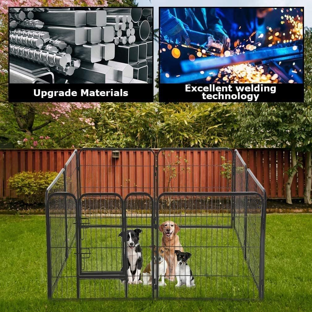 Heavy Duty Puppy Playpen 8 Panel 80x100cm
