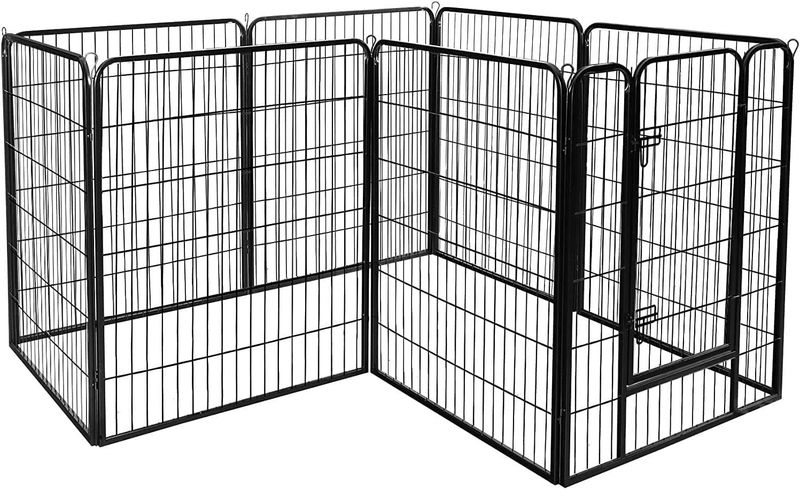 Heavy Duty Puppy Playpen 8 Panel 80x100cm