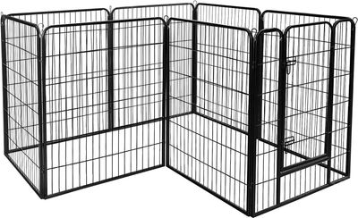 Heavy Duty Puppy Playpen 8 Panel 80x100cm