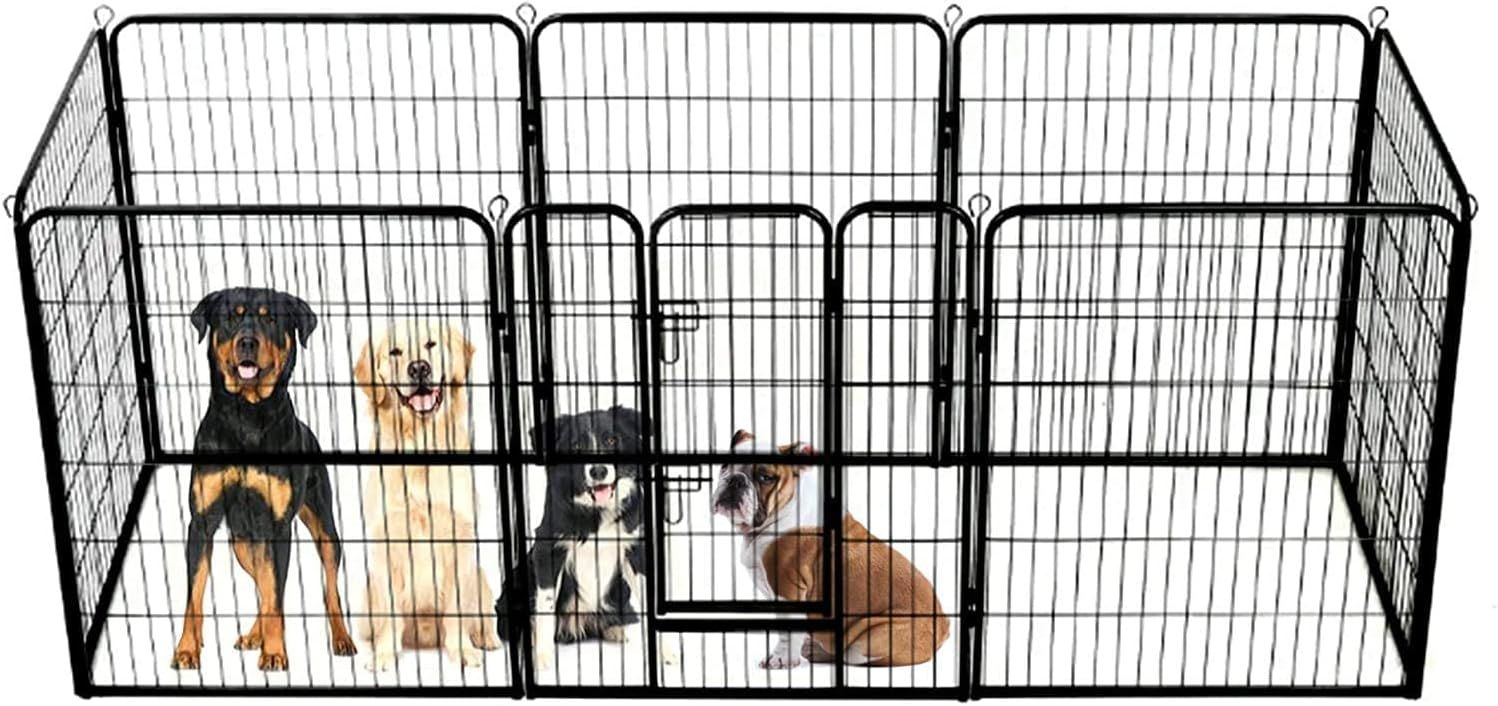 Heavy Duty Puppy Playpen 8 Panel 80x100cm