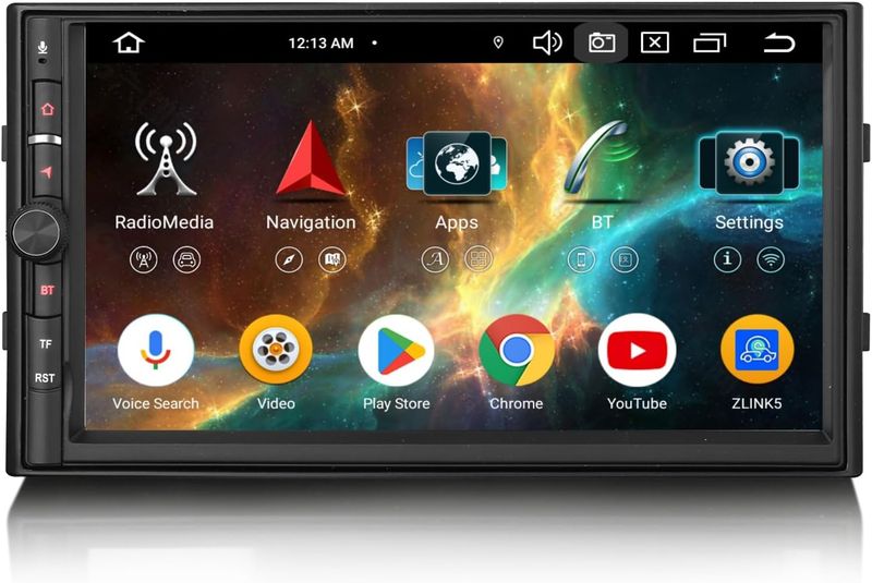 4GB+64GB Android 14 2DIN Car Stereo 7" Touchscreen with Wireless CarPlay Android Auto GPS DAB+ 4G LTE
