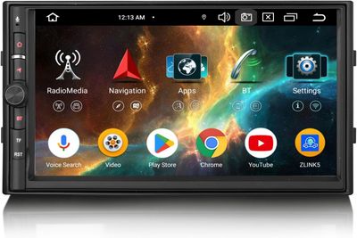4GB+64GB Android 14 2DIN Car Stereo 7" Touchscreen with Wireless CarPlay Android Auto GPS DAB+ 4G LTE