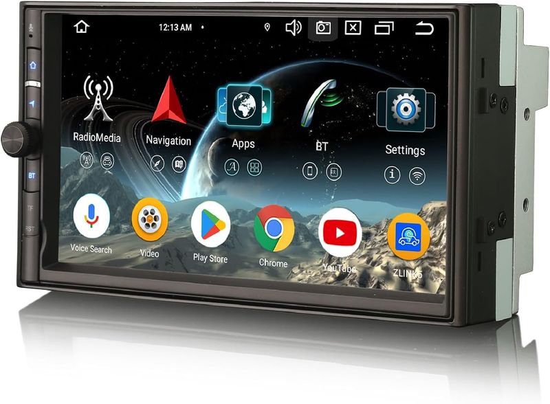 4GB+64GB Android 14 2DIN Car Stereo 7" Touchscreen with Wireless CarPlay Android Auto GPS DAB+ 4G LTE
