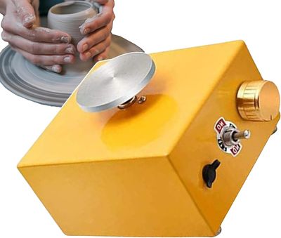 Children's Electric Pottery Machine, DIY Craft Kit for Kids, Creative Pottery Wheel Toy
