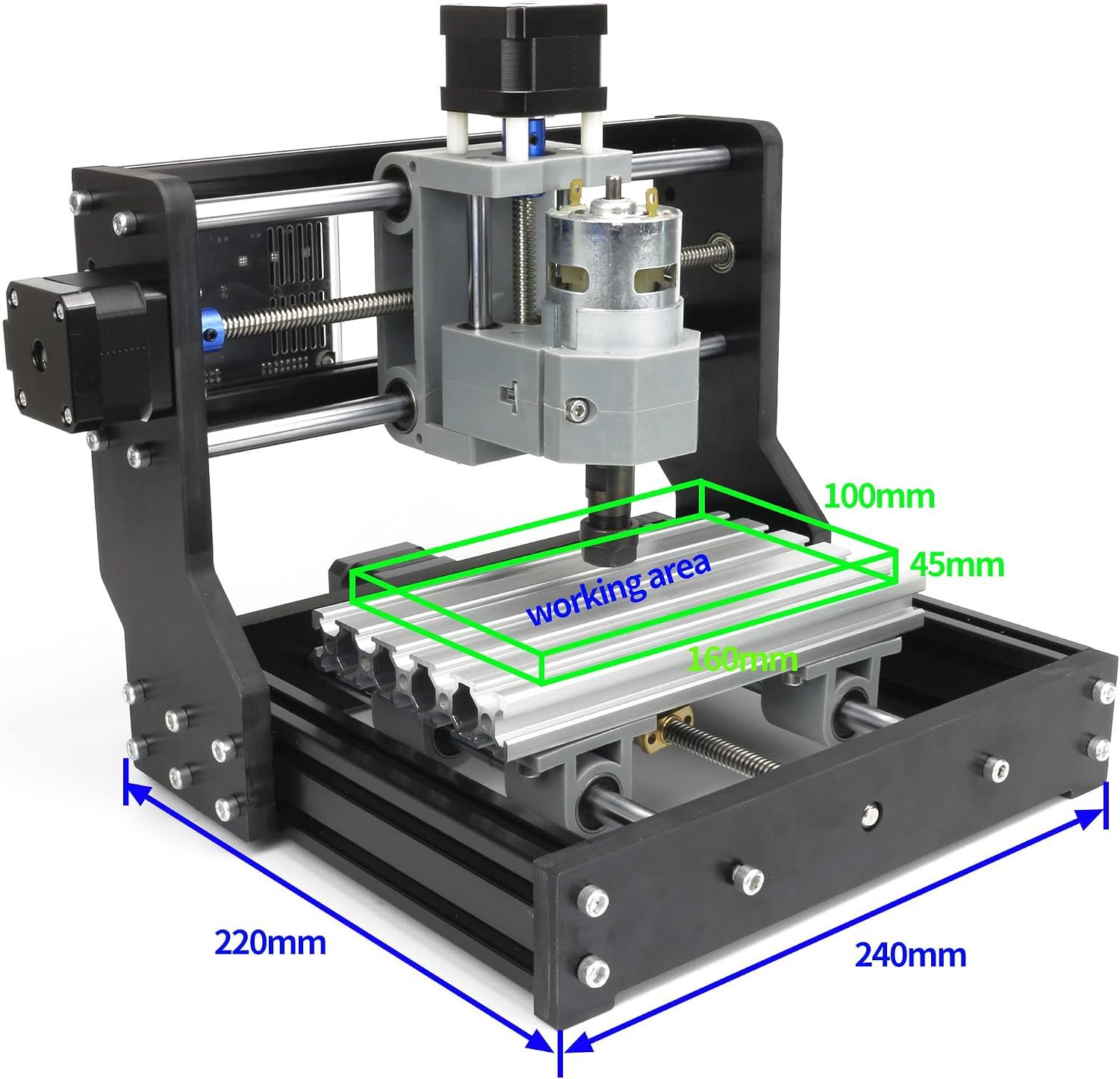 CNC Router 1610 Pro Milling Engraving Machine 3 Axis GRBL Control ER11 Engraver Milling Machine for Wood PVC PCB CNC Milling Machine DIY Engraving