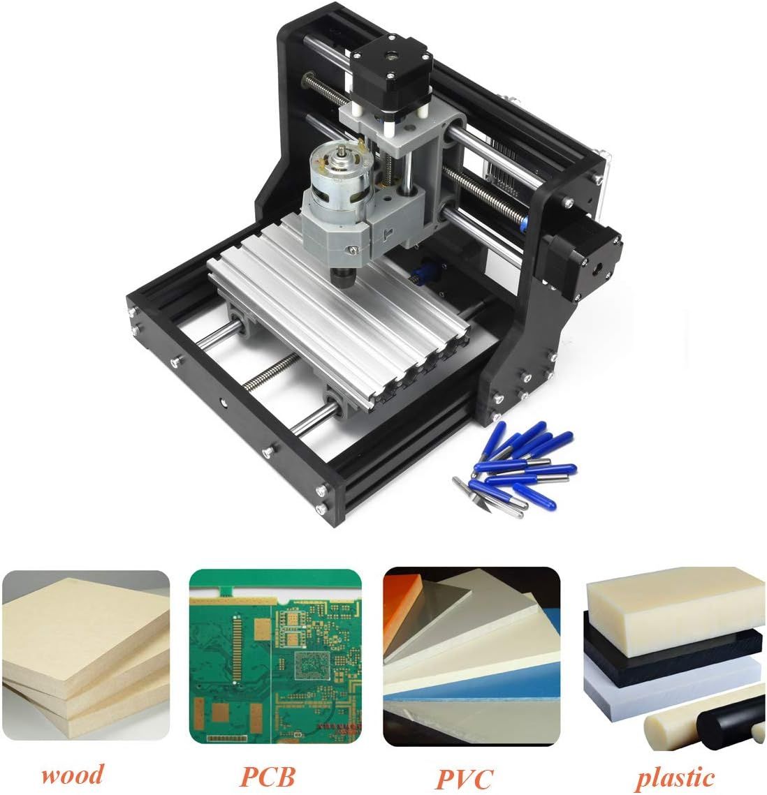 CNC Router 1610 Pro Milling Engraving Machine 3 Axis GRBL Control ER11 Engraver Milling Machine for Wood PVC PCB CNC Milling Machine DIY Engraving