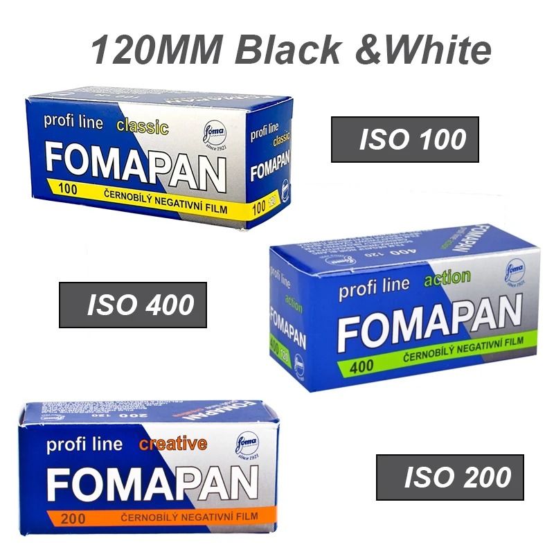 Black &amp; White 120 Film – ISO 100 / 200 / 400 Medium Format Photography Film