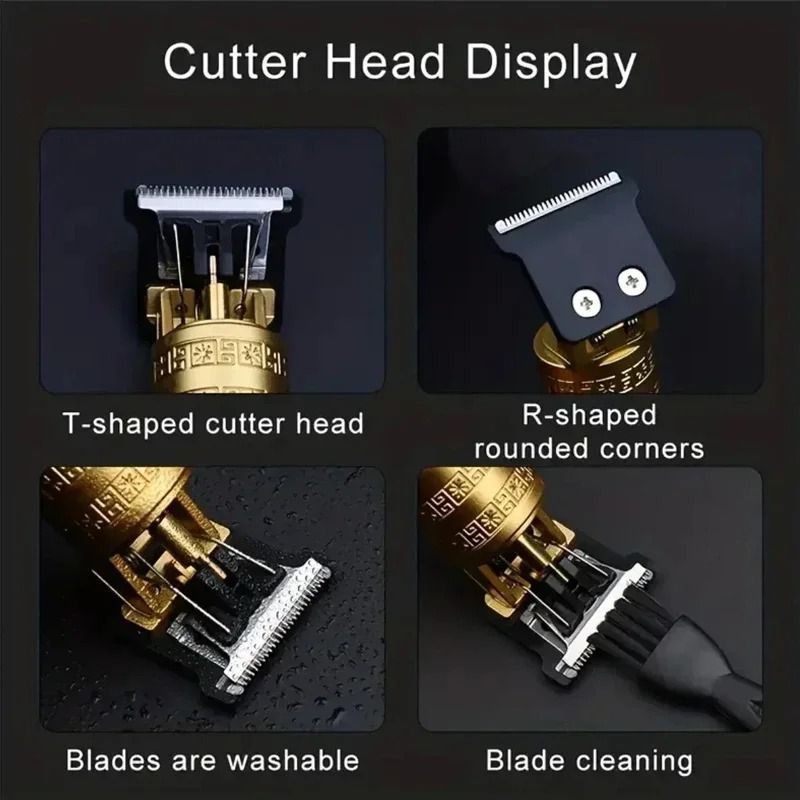 Professional Electric Hair Clipper – Rechargeable Beard &amp; Hair Trimmer