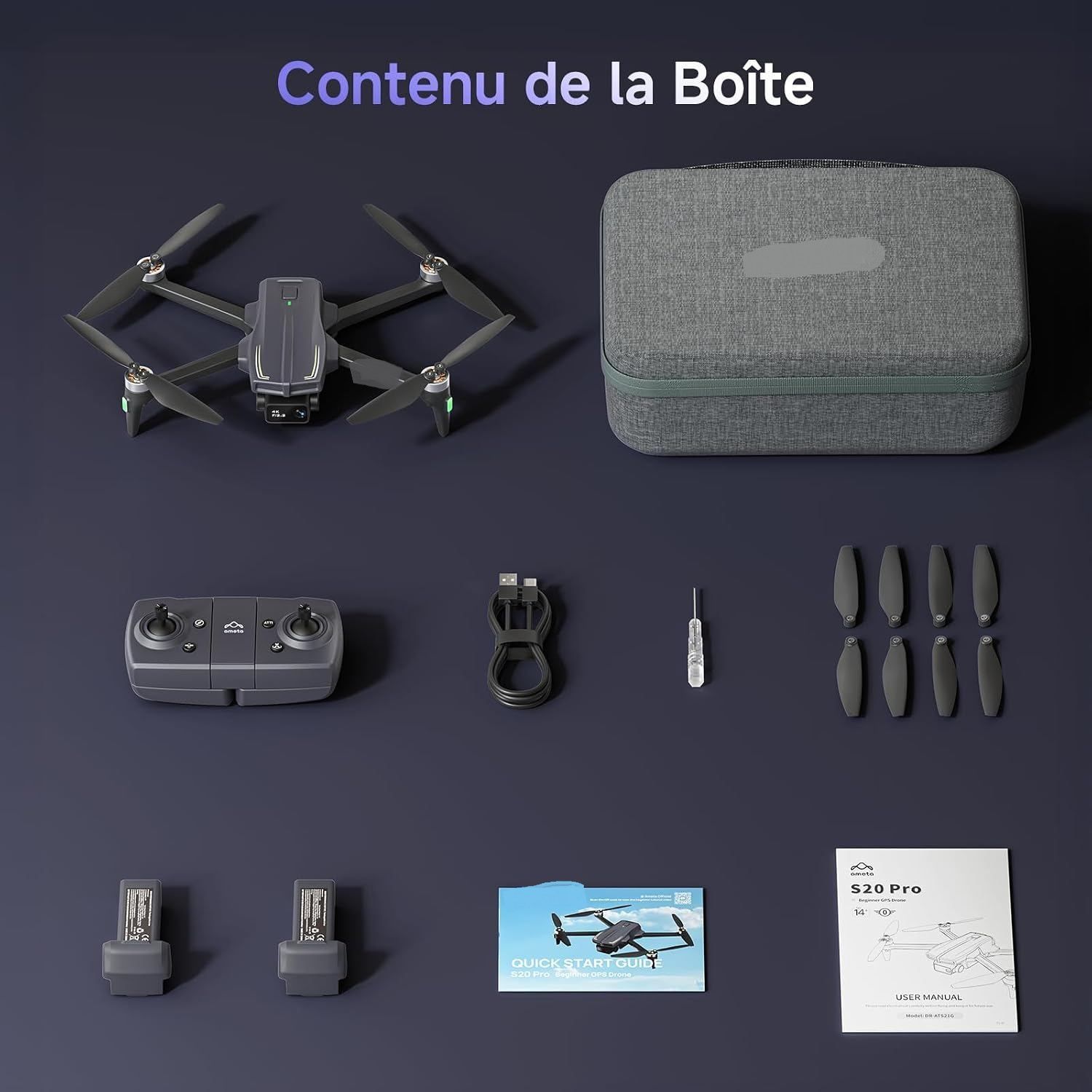 S20 Pro Drone 4K Camera GPS Auto Return