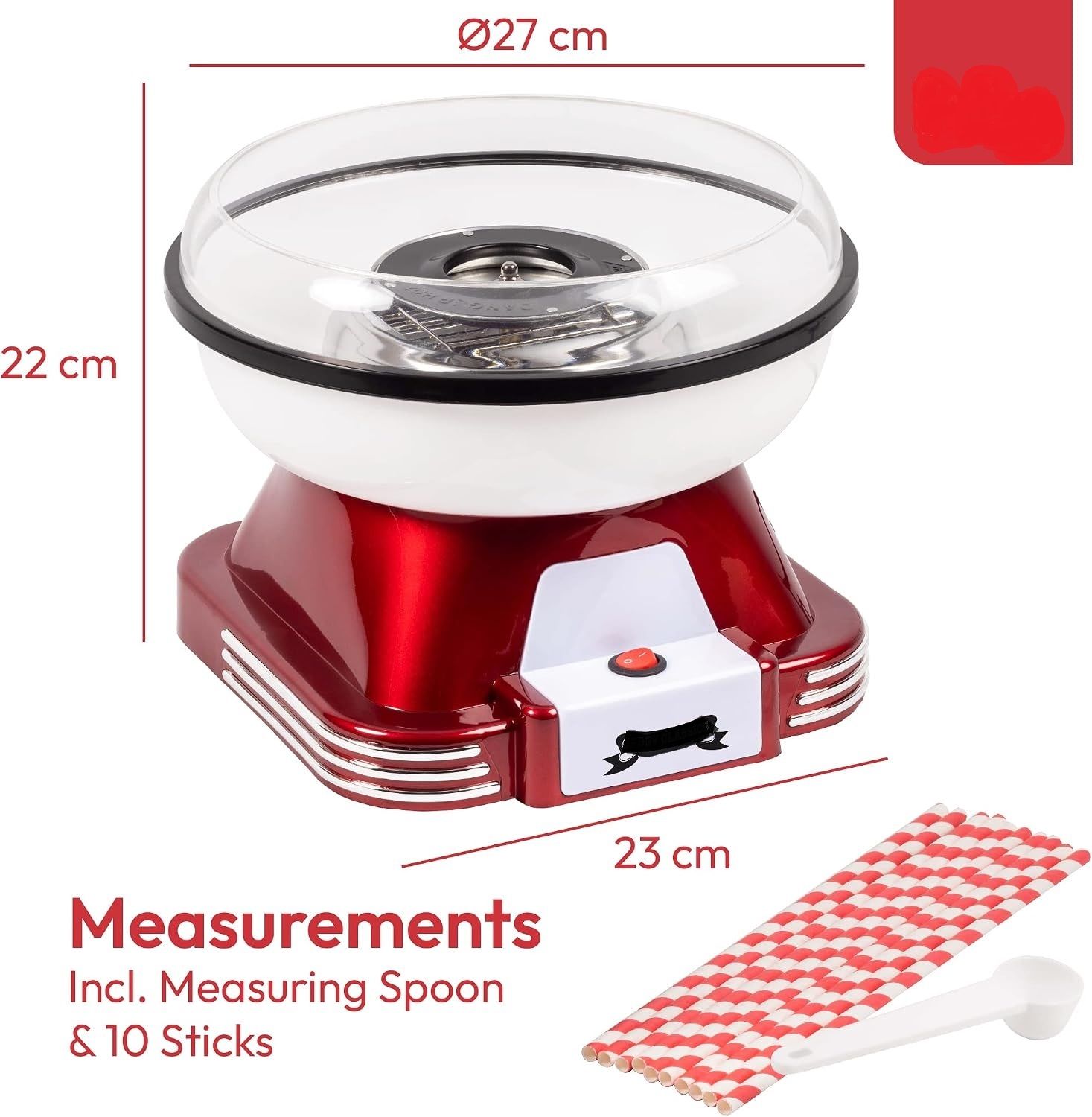 Cotton Candy Machine – Candy Floss Maker - Red