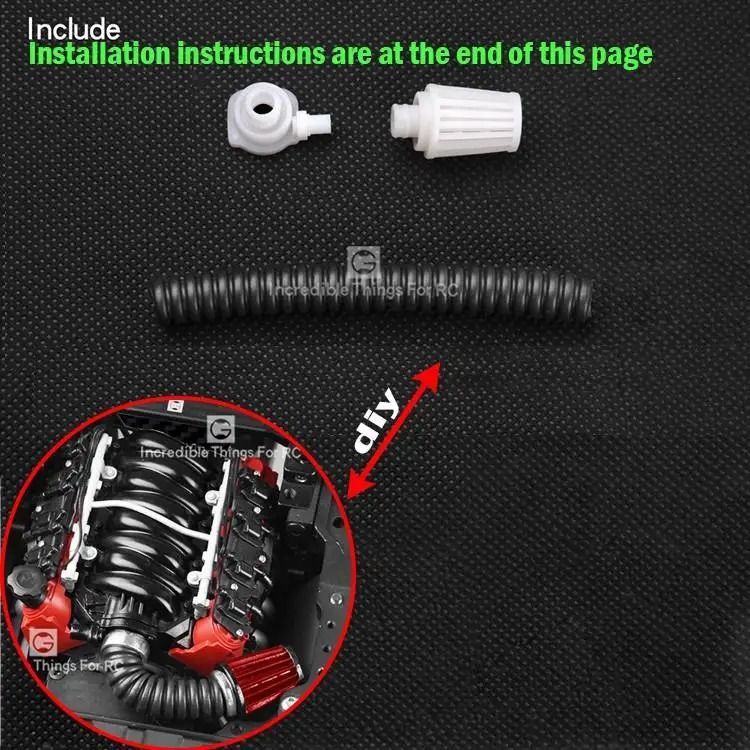 RC Car LS7 V8 Simulation Engine for 1:10 Cars – 36mm Motor Cooling Fan