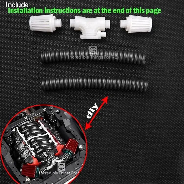 RC Car LS7 V8 Simulation Engine for 1:10 Cars – 36mm Motor Cooling Fan